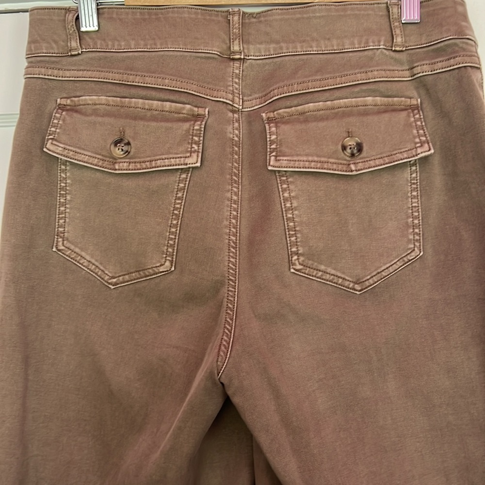 SPANX Stretch Twill Cropped Wide Leg Pant - Picture 5 of 7